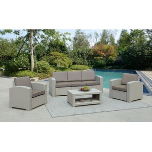 Комплект мебели Кати Верос AFM-3017G light grey (имит.ротанга)