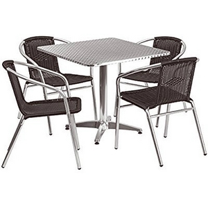 Комплект мебели из иск.ротанга LFT-3099B-T3125-60x60 Silver 4Pcs
