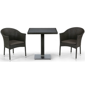 Комплект мебели Престон T607D-Y350BW51-W53 Brown 2Pcs (искусственный ротанг)