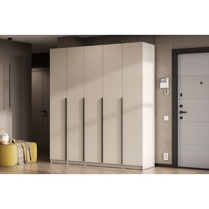 Шкаф распашной с наполнением 13 полок и штанга ШК 5 (меланж)