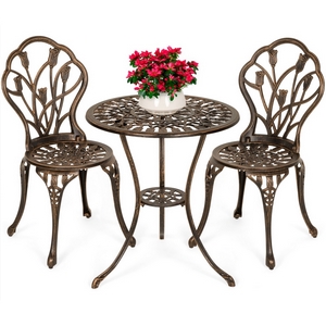 Кофейный комплект из литого алюминия Тюльпан (Tulip) Bronze