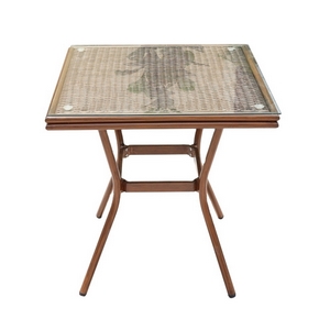 Стол квадратный из искусственного ротанга 70х70 Бамбук (Bamboo)
