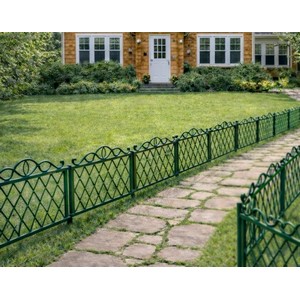 Забор декоративный cадовый 6 шт (темно-зеленый)