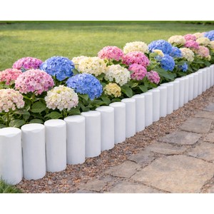 Бордюр садовый Лесок 10 шт (белый)