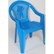 Кресло пластиковое детское 74702-160-0055, цвет: голубой