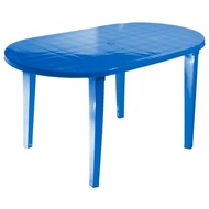 Стол пластиковый овальный 74702-130-0021, цвет: синий