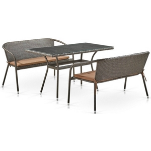Комплект мебели Уэстмит (T286A-S139B-W53 Brown) иск.ротанг
