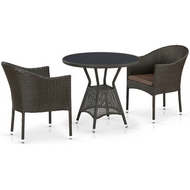 Комплект мебели Бергамо T707ANS-Y350-W53 Brown 2Pcs (коричневый)