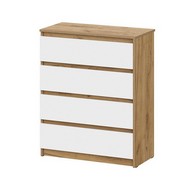 Комод Денвер (дуб золотистый, белый)