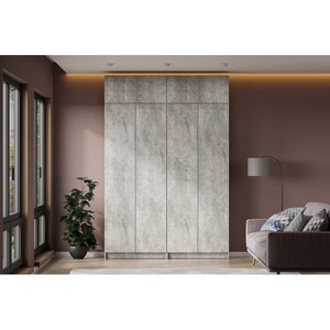 Модульный шкаф Бали, комплект 3 (цемент светлый)