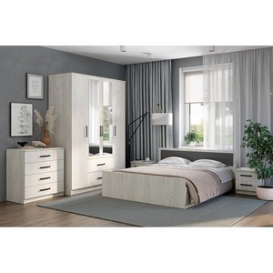 Спальня Фиеста 1 (дуб крафт белый)