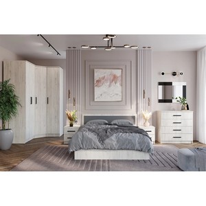 Спальня Фиеста 4 (дуб крафт белый)