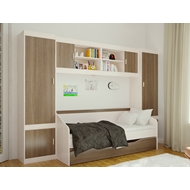 Комплект мебели для детской Паскаль 4 (кровать, 2 шкафа, 2 полки)