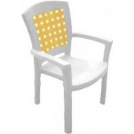 Кресло пластиковое Палермо, цвет белый