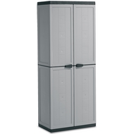 Шкаф из пластика Jolly High Cabinet (Джоли Хай Кабинет), цвет серый