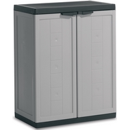 Шкаф из пластика Jolly Low Cabinet (Джоли Лоу Кабинет), цвет серый