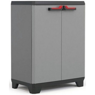 Шкаф из пластика Stilo Low Cabinet (Стило Лоу Кабинет), цвет темно-серый, черный