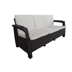   Yalta Sofa 3 Seat Premium hocolate    