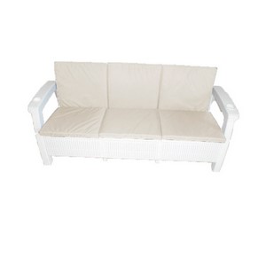   Yalta Sofa 3 Seat Premium White    