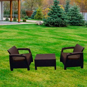    Yalta Balcony Set Chocolate