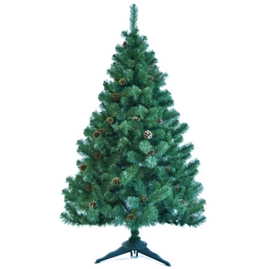 Новогодняя искусственная елка Холидей с шишками, высота 210 см