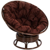 Кресло вращающееся Papasan Promo S 23-01B-1 (тёмно-коричневое)