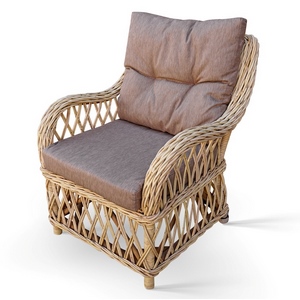 Кресло для дачи КМ-2004 из натурального ротанга