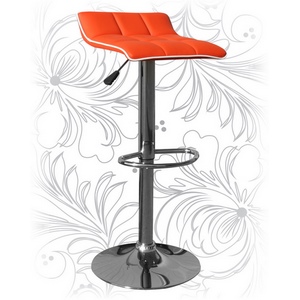 Барный стул Лого-М LM-5014, цвет: оранжево-белый