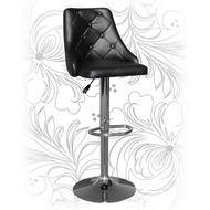 Барный стул с мягкой спинкой Лого-М LM-5021, цвет: черный