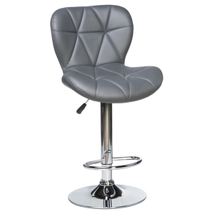 Барный стул с мягкой спинкой Лого-М LM-5022, цвет: серый