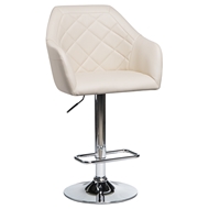 Барный стул с мягкой спинкой и подлокотниками Лого-М LM-5023, цвет: кремовый