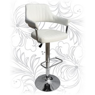 Барный стул с подлокотниками Лого-М LM-5019, цвет: белый кроко