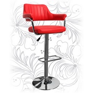 Барный стул с подлокотниками Лого-М LM-5019, цвет: красный