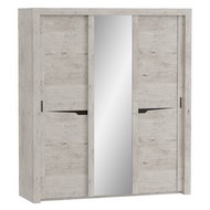Шкаф 3-х дверный Соренто с зеркалом (дуб бонифаций)