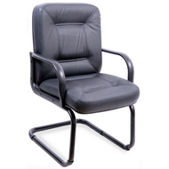 Кресло для посетителей Сенатор стандарт конференц короткий (натур.кожа)