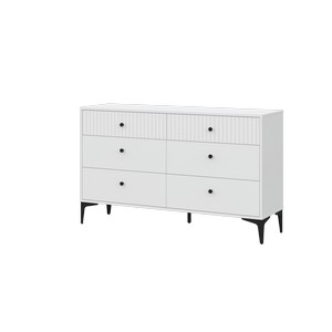 Комод 6-ящиков MOON КМ-3.1 (белый)