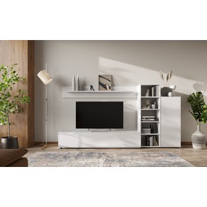 Стенка в гостиную Amazon (белый матовый)