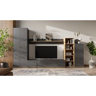 Набор для гостиной Amazon (серый графит, дуб вотан)