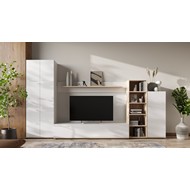 Набор для гостиной Amazon (белый матовый, дуб сонома)