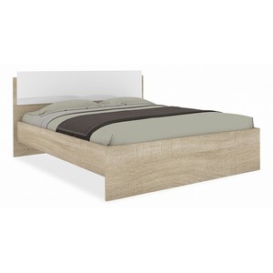 Кровать двуспальная Бланка 2000x1600 (белый, дуб сонома)