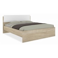 Кровать двуспальная Бланка 2000x1600 (белый, дуб сонома)