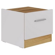 Тумбочка Fresco (белый, дуб вотан)