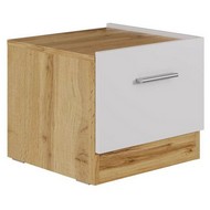 Тумбочка Fresco 2 (белый, дуб вотан)