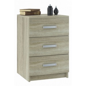 Тумбочка Лофт 420 с 3 ящиками (дуб сонома)