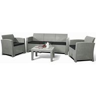 Комплект мебели Life 5 (светло-серый, тёмно-серый) имит.иск.ротанга