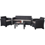 Комплект мебели Life 5 (тёмно-серый, светло-серый) имит.иск.ротанга