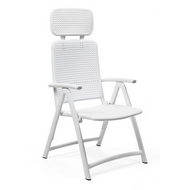 Кресло складное пластиковое, ACQUAMARINA цвет белый