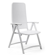 Кресло складное пластиковое, Darsena цвет белый