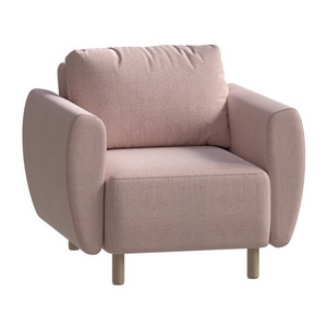 Кресло для отдыха Тулисия (светло-розовый, рогожка)