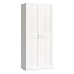 Шкаф 2-х дверный Макс широкий (белый)